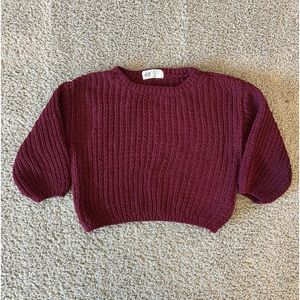 H&M dark red sweater size 2-4y